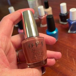 OPI Infinite Shine Linger Over Coffee